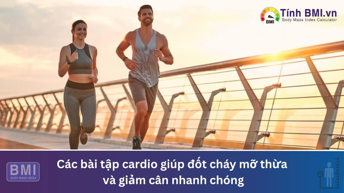 Các bài tập cardio giúp đốt cháy mỡ thừa và giảm cân nhanh chóng