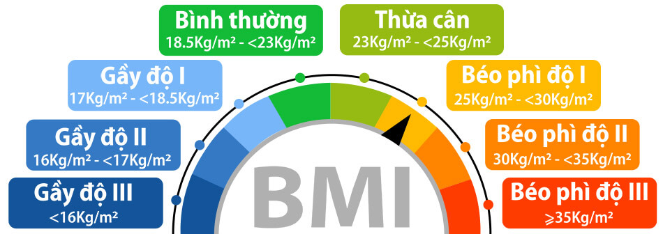 Chỉ số BMI bao nhiêu là Gầy cấp độ II? 