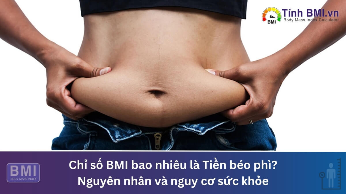 Chỉ số BMI bao nhiêu là Tiền béo phì? Nguyên nhân và nguy cơ sức khỏe