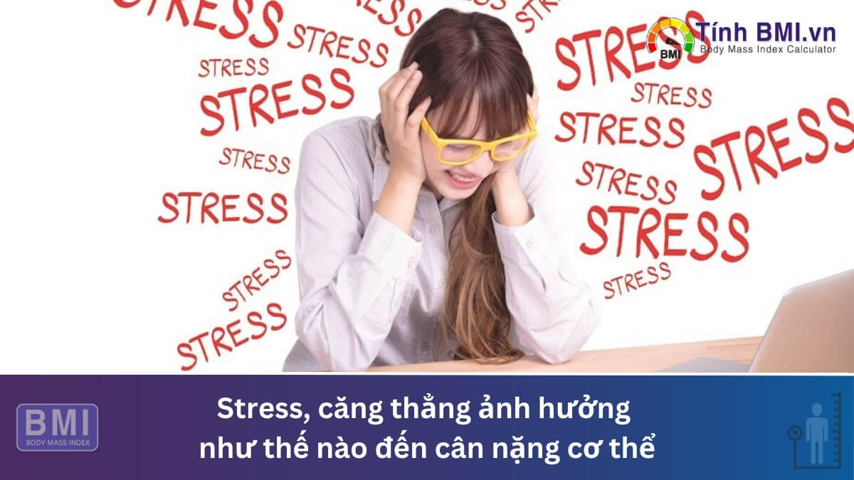 Stress, căng thẳng ảnh hưởng như thế nào đến cân nặng cơ thể