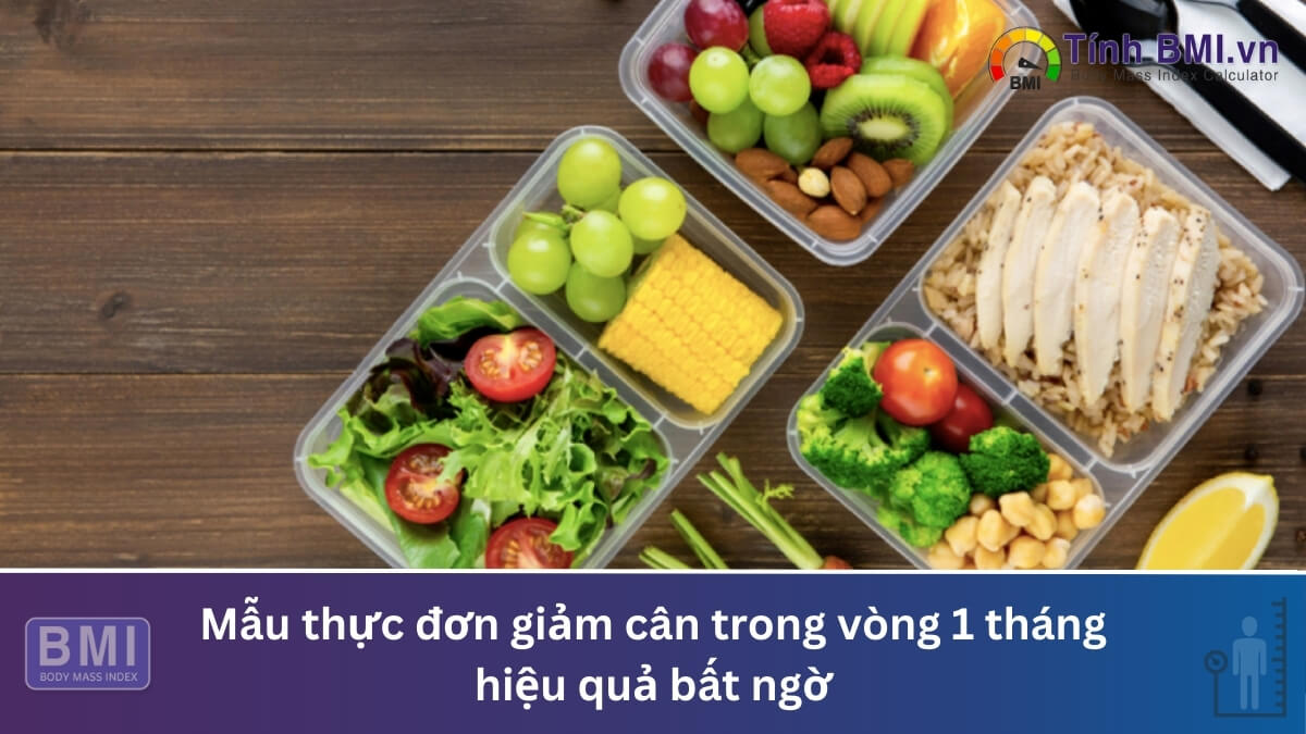 Thực đơn giảm cân trong vòng 1 tháng hiệu quả bất ngờ