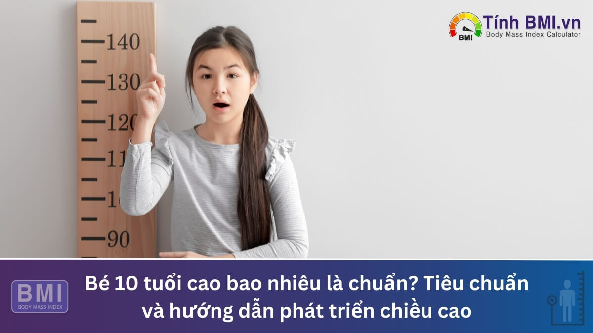 Bé 10 tuổi cao bao nhiêu là chuẩn