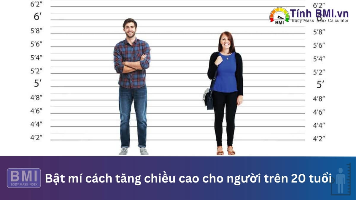 cách tăng chiều cao cho người trên 20 tuổi