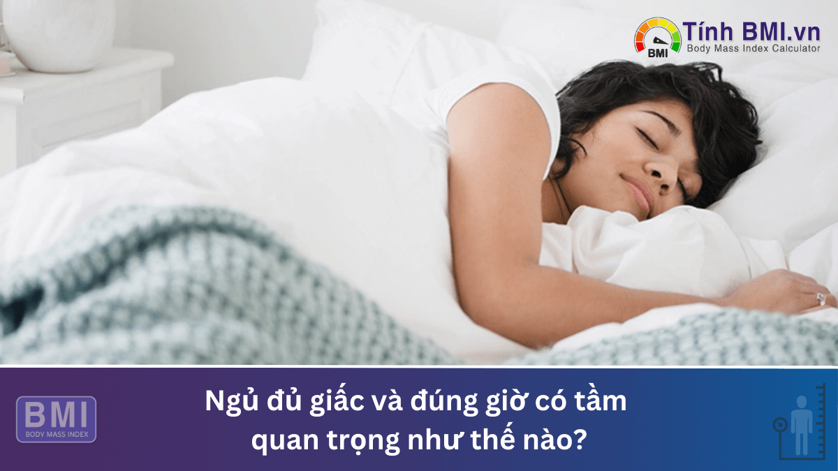 Ngủ đủ giấc và đúng giờ có tầm quan trọng như thế nào?