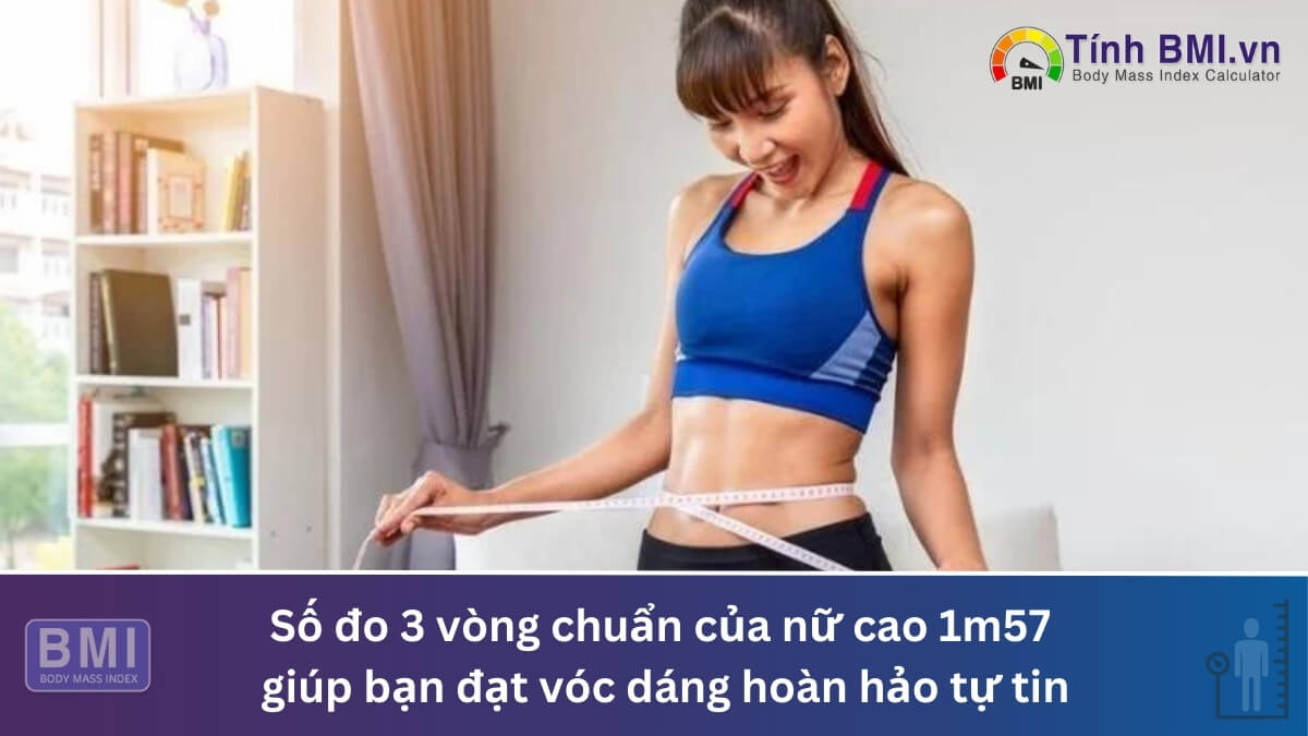 Số đo 3 vòng chuẩn của nữ cao 1m57