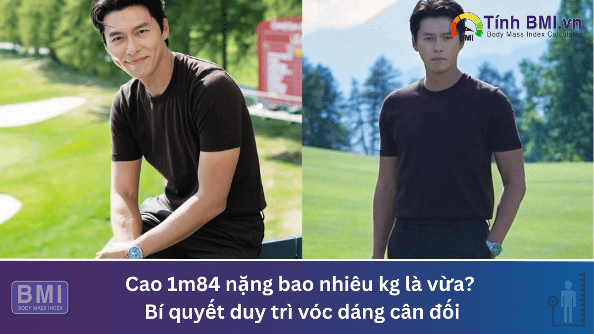 Cao 1m84 nặng bao nhiêu kg là vừa