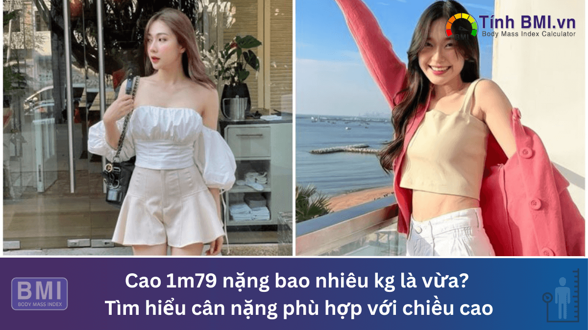 Cao 1m79 nặng bao nhiêu kg là vừa