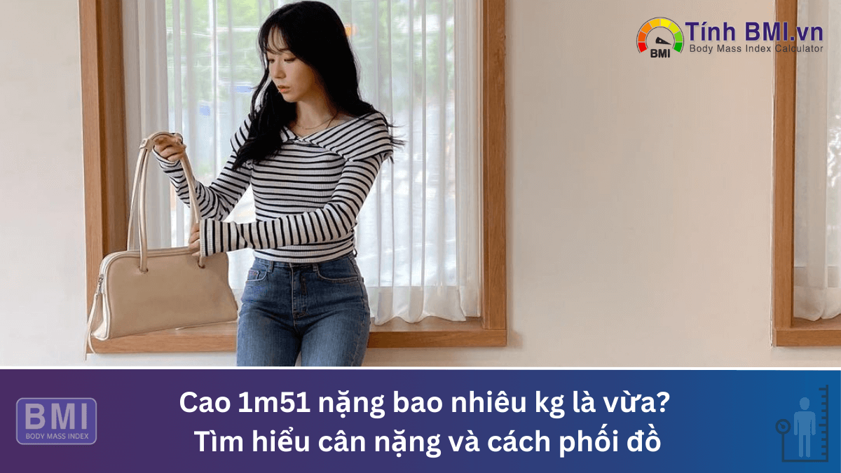 Cao 1m51 nặng bao nhiêu kg là vừa