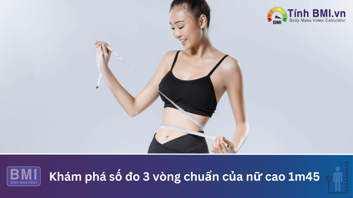 số đo 3 vòng chuẩn của nữ cao 1m45